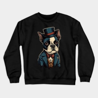 Boston Terrier Art Gift. This is for Boston terrier Lovers. Crewneck Sweatshirt